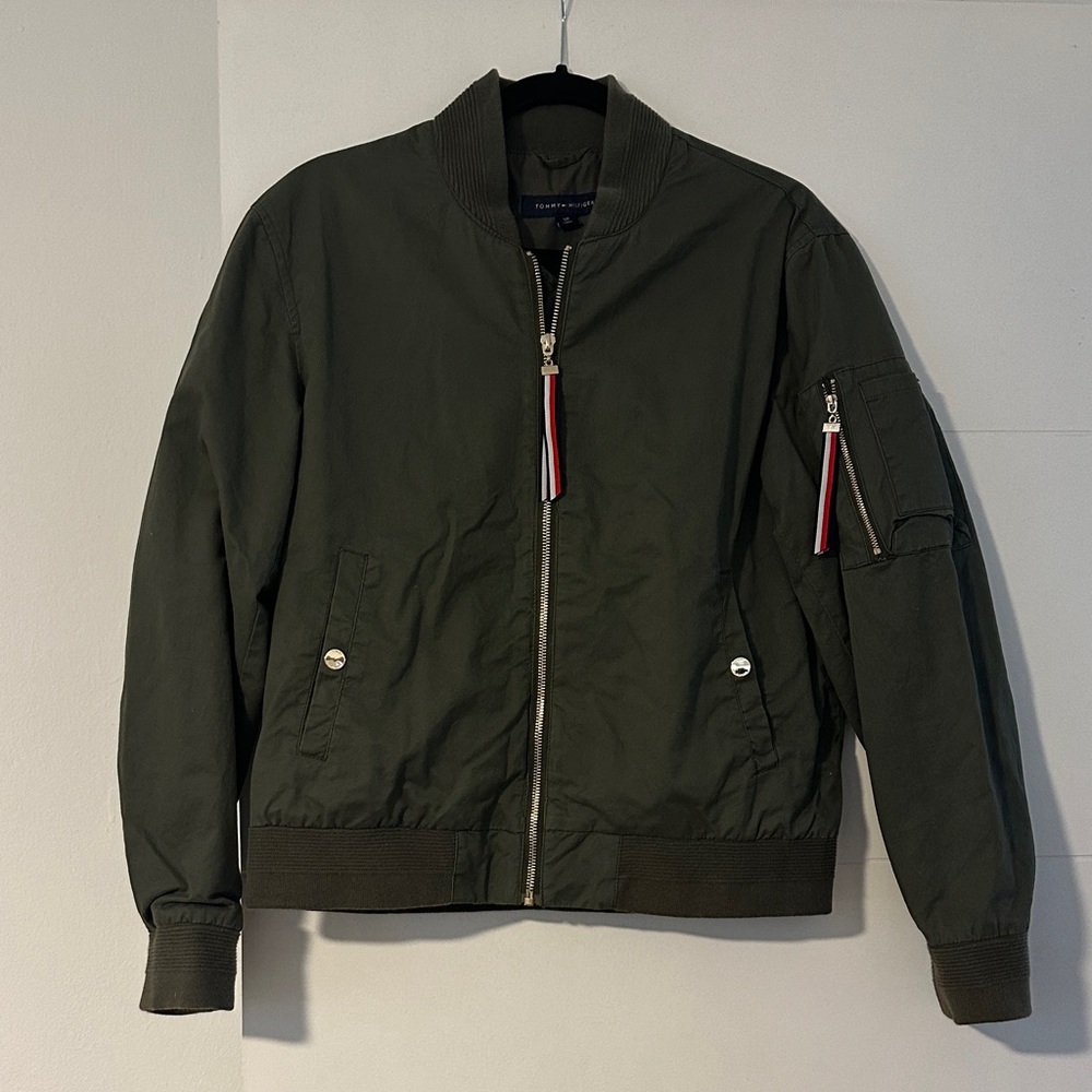 Tommy Hilfiger Olive Bomber Jacket